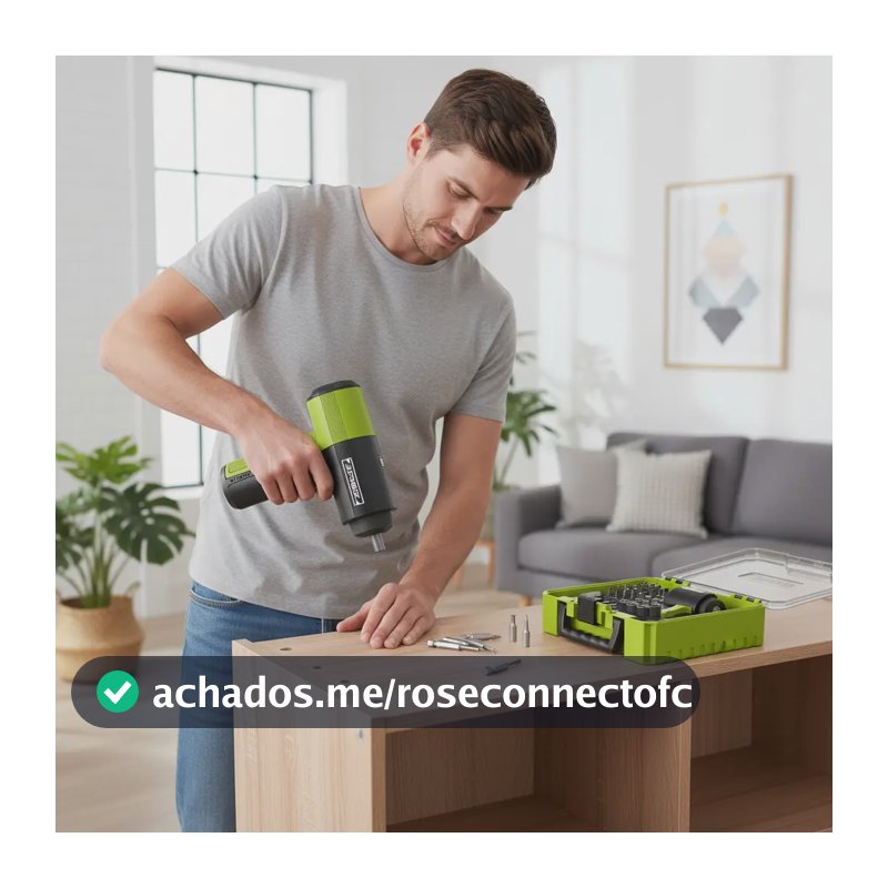 Zper Conjunto De Chave De Fenda Elétrica Recarregável Verde Verde 127/220v 60hz