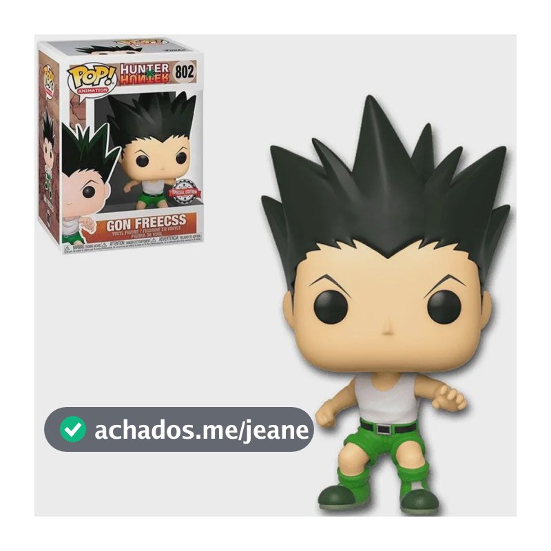 Boneco Funko Pop Hunter X Hunter Gon Freecss 802