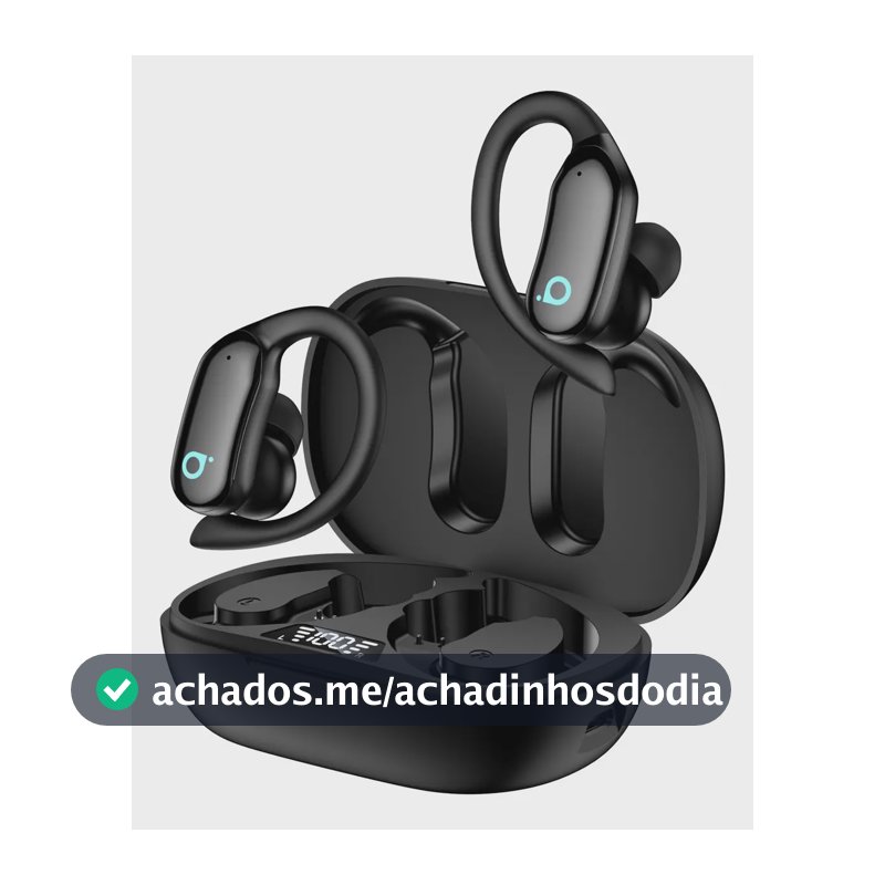 Fone De Ouvido Sem Fio Bluetooth Ipx7 Impermeável Com Gancho, Com Microfone Enc Cancelamento De Agua Com Gancho Para Academia E Corrida