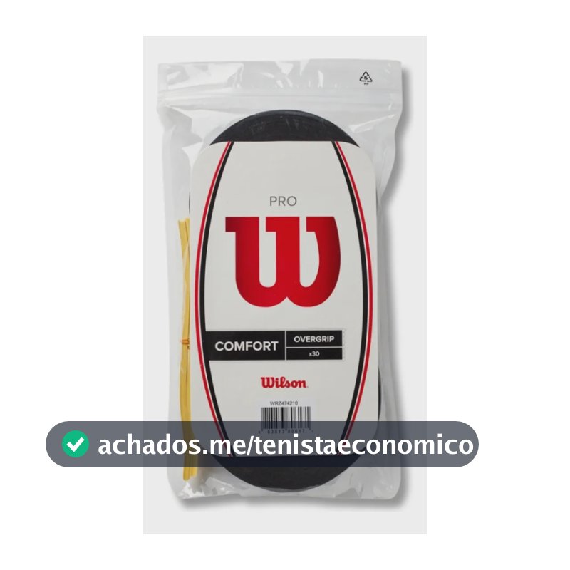 Overgrip Wilson Pro Comfort Preto C/ 30 Unidades Preto