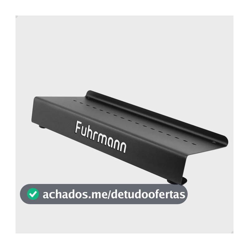 Pedalboard Miniboard Aço Carbono Reforçado Universal 30x14cm Preto
