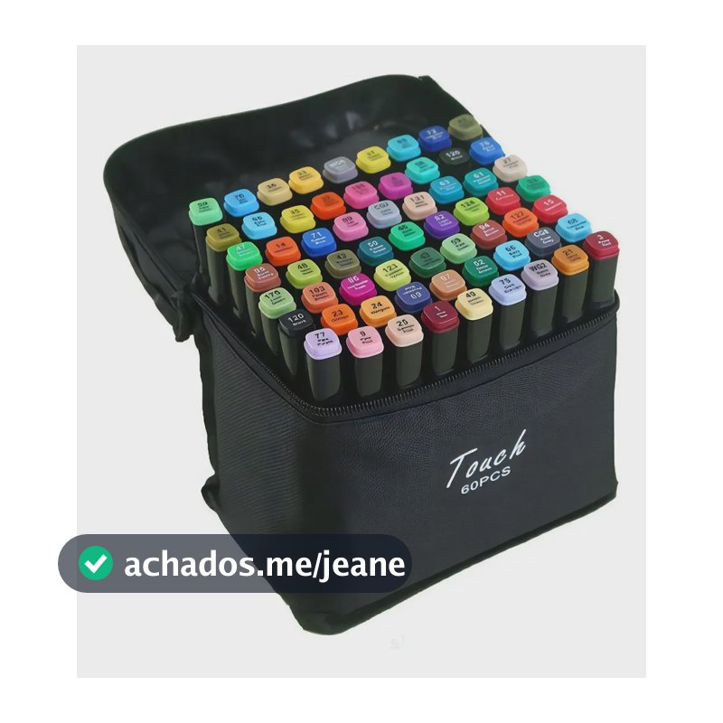 Kit Canetas Duas Pontas Multicolorido 60 Unidades para Arte e Desenho