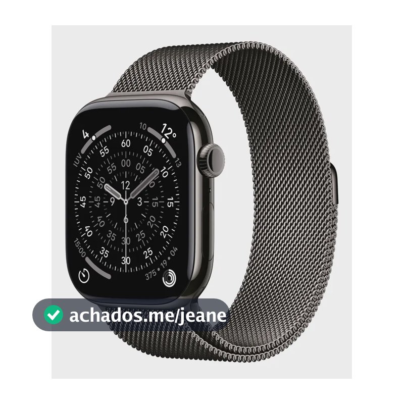 Apple Watch Series 11 GPS + Cellular - Caixa ardósia de titânio – 46 mm - Pulseira ardósia estilo milanês – M/G - Distribuidor Autorizado