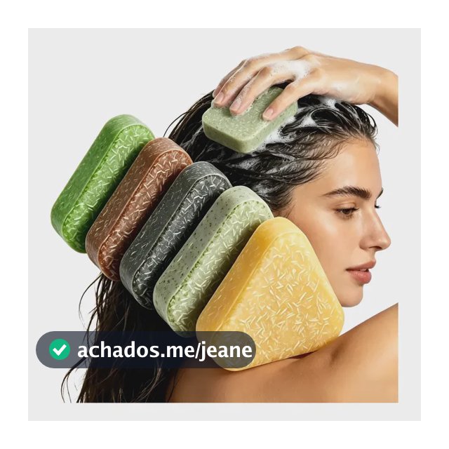 Sabonete Sólido Para Cabelo 120g Com Extrato Herbal