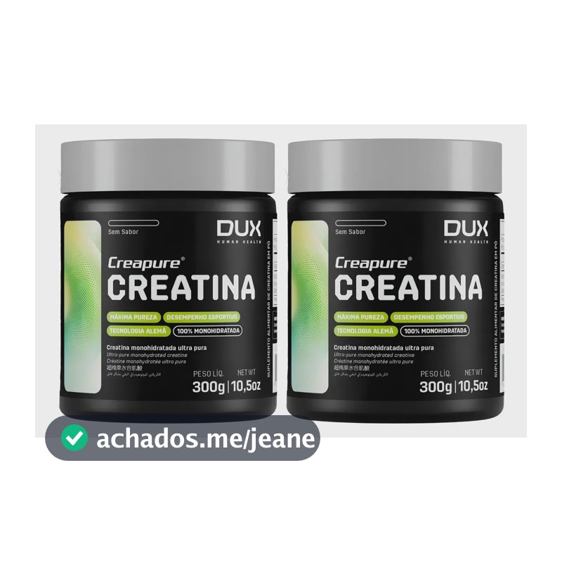 Kit 2 Dux Creapure Creatina Em Pó 300 G