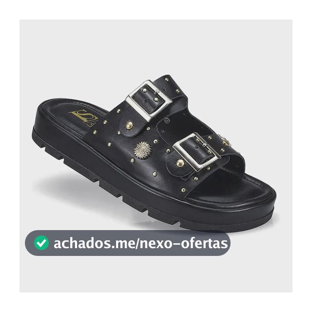 Sandália Rasteira Papete Flatform Spyke Fivela Lóris 052-040