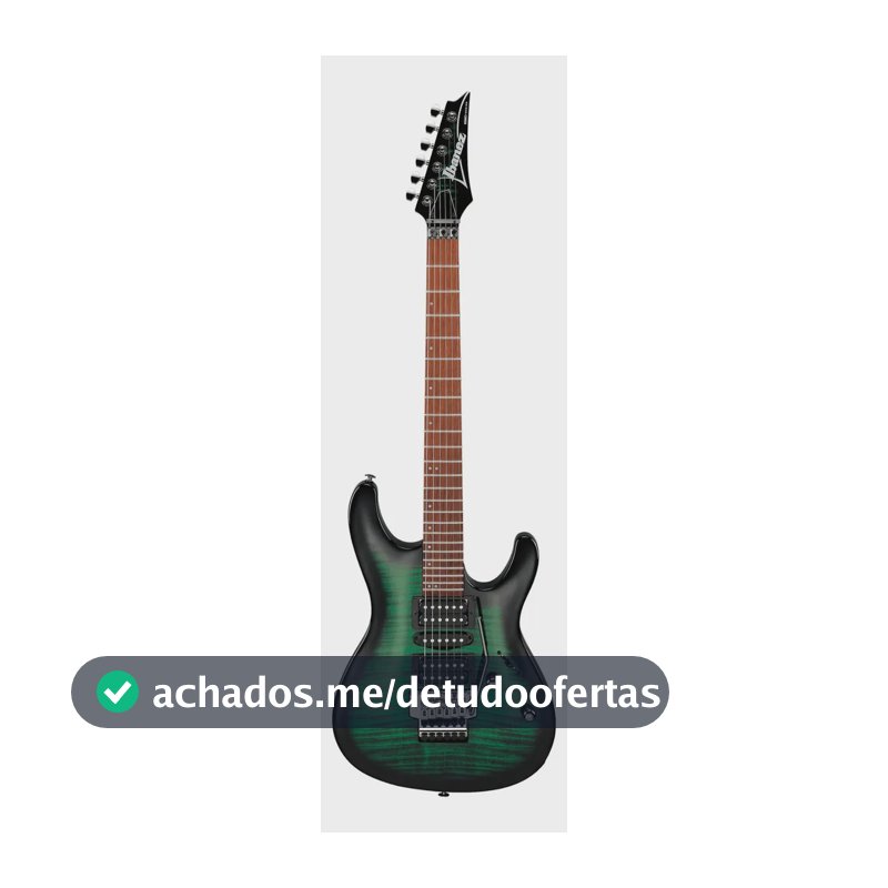 Guitarra elétrica Ibanez KIKOSP3 de choupo transparent emerald burst com diapasão de jatobá