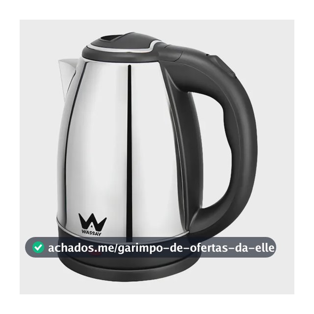 Chaleira Elétrica Inox 1.8l Automática 110v Wassay Prateado