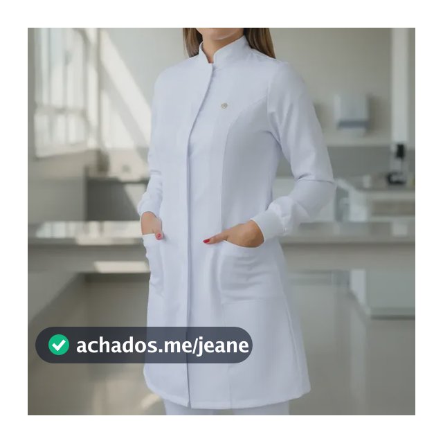 Jaleco Feminino Manga Longa Gabardine/enfermeira/médica