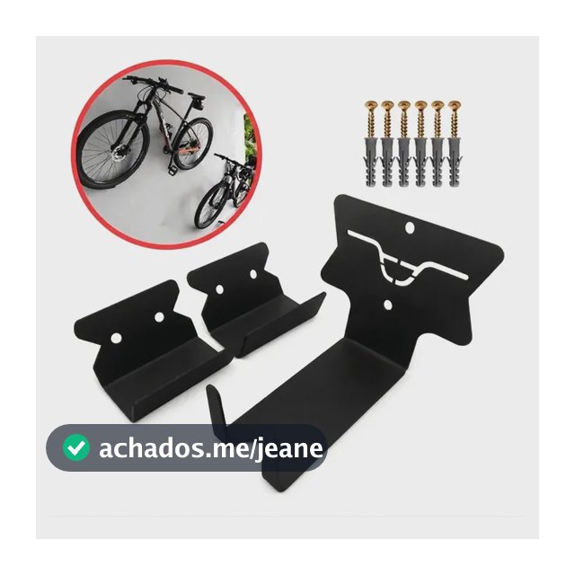 Suporte Bike Parede Horizontal Mtb Speed Reforçado Preto