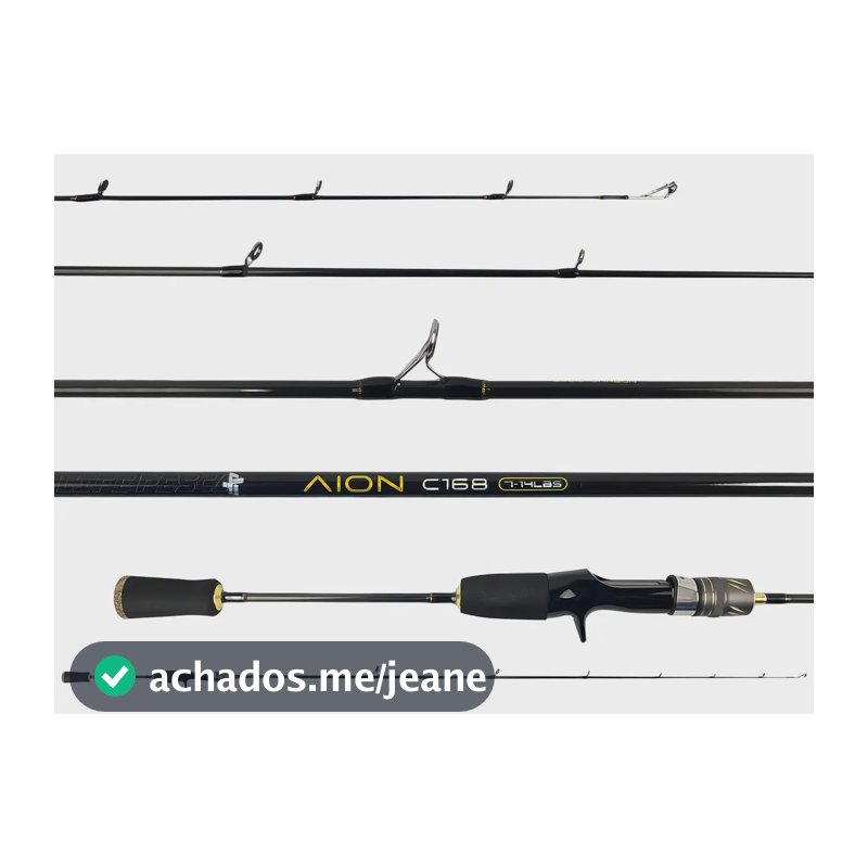 Vara P/ Carretilha Albatroz Aion Solid Carbon (1,68m) 14lbs