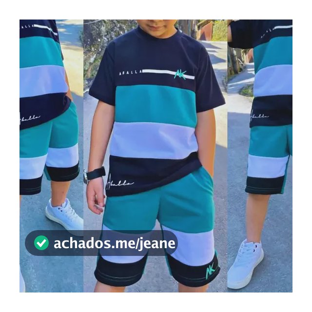 Kit Roupa Infantil Masculino Conjunto Camisa Bermuda Verão