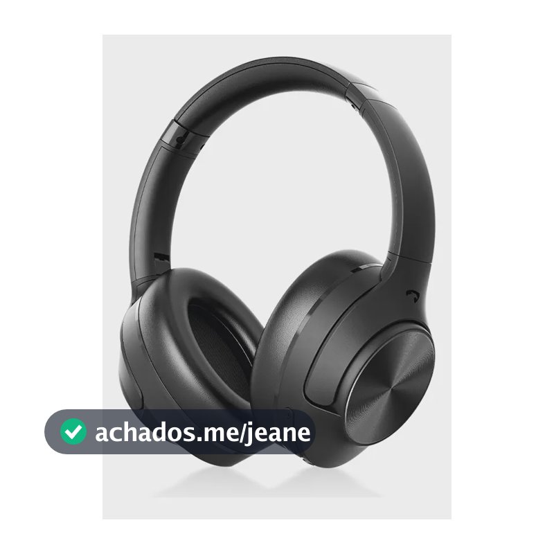Fone Headphone Anc Cancelamento Ruído Bateria 70h Microfone Preto