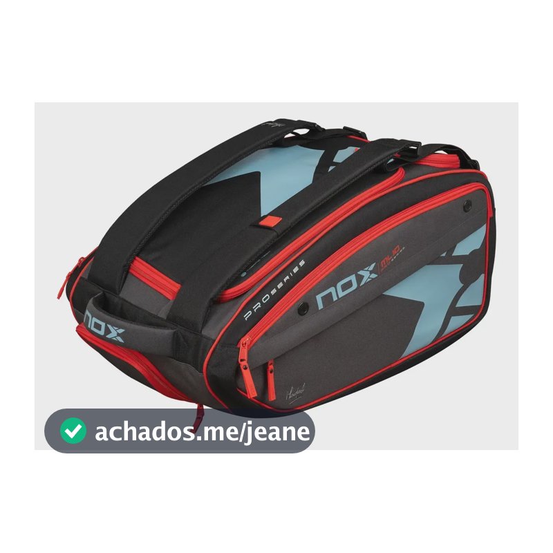 Raqueteira Beach Tennis Padel Ml10 Xl Comp Nox Cinza E Azul