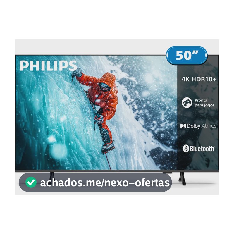Smart Tv Philips 50 4k 50pug7300 Comando De Voz Bluetooth