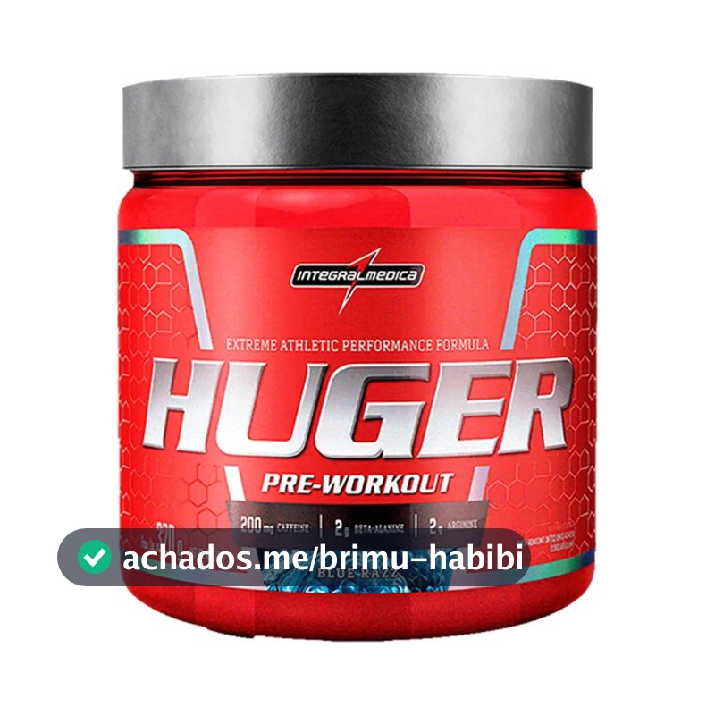 Pré Treino Huger Blue Razz 320g Integralmédica