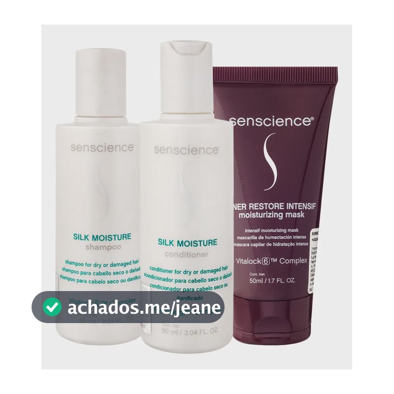 Senscience Silk Moisture Intensif Travel Size (3 Produtos)