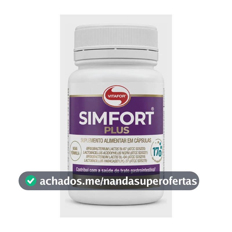 Simfort Plus Probióticos 30 Cápsulas - Vitafor