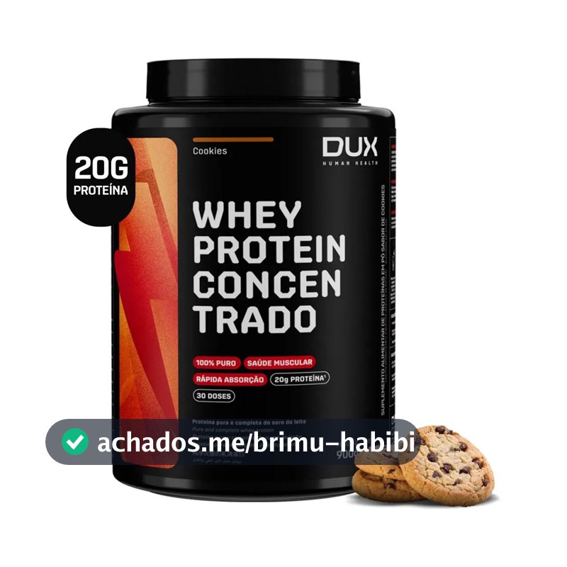 DUX HUMAN HEALTH Whey Protein Concentrado 900g Cookies