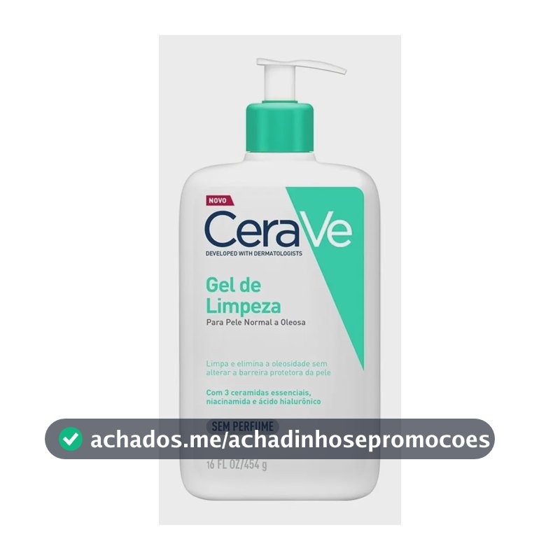Gel De Limpeza Facial Para Pele Normal A Oleosa 454g Cerave