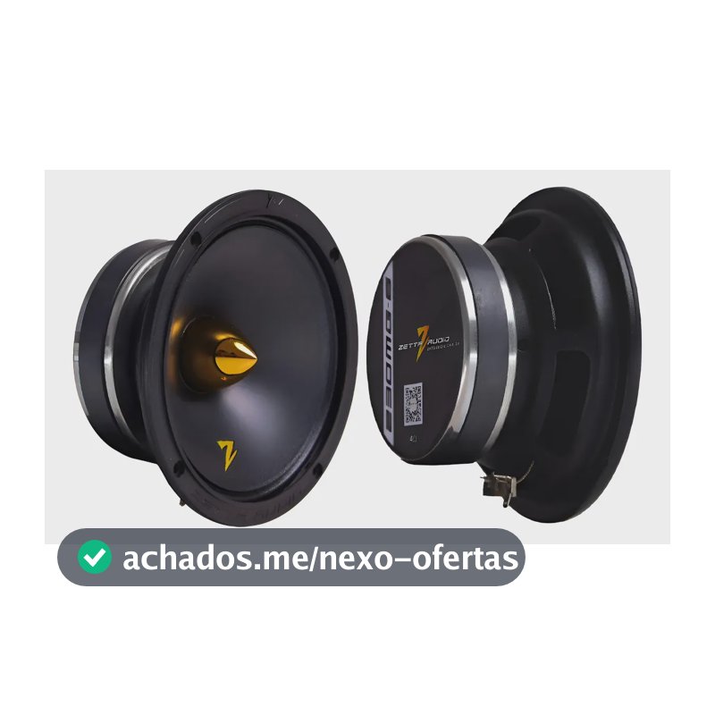 Par Alto Falante Zetta Audio Mg 230w Rms 6 Polegadas 4 Ohms Preto