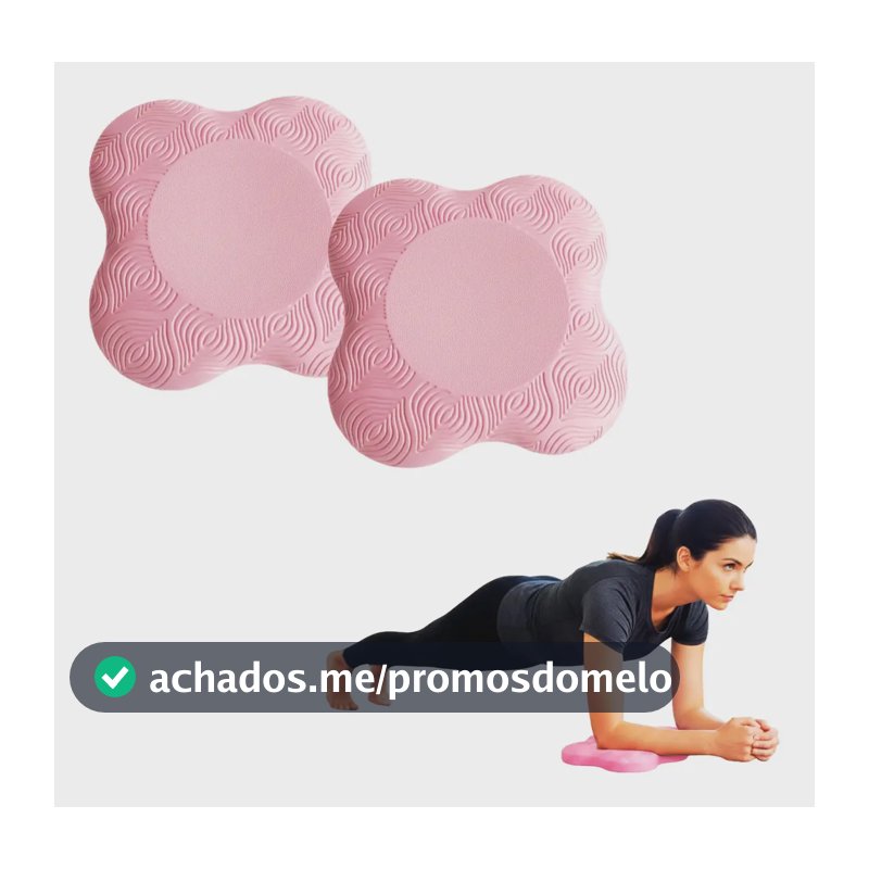 2 Almofada Apoio Yoga Pilates Suporte Joelho Cotovelo Ioga Rosa