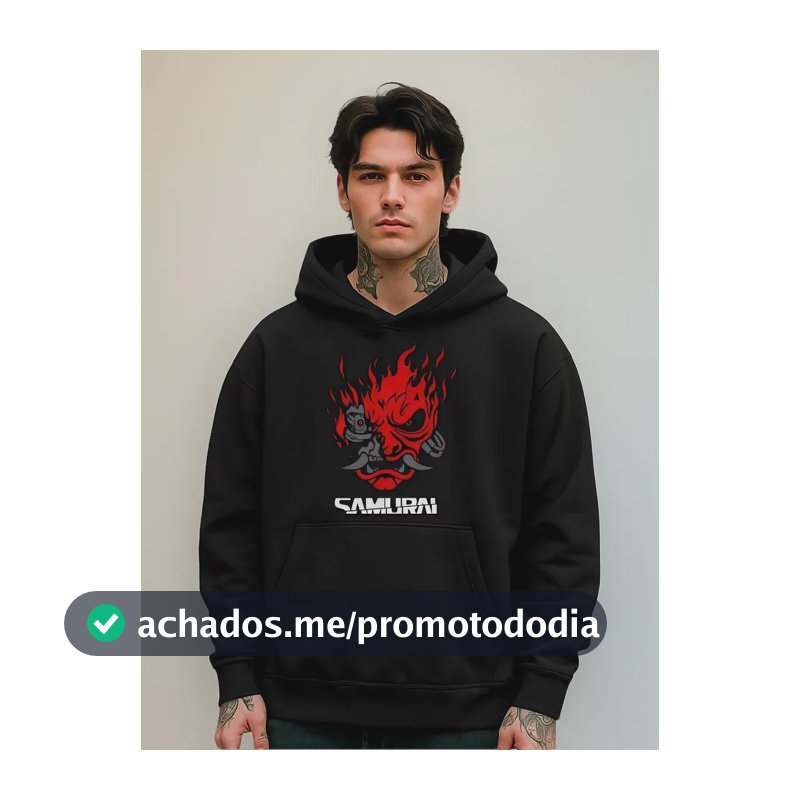 Moletom Samurai Cyberpunk 2077 Jogo Eletronico Rpg Game Rock