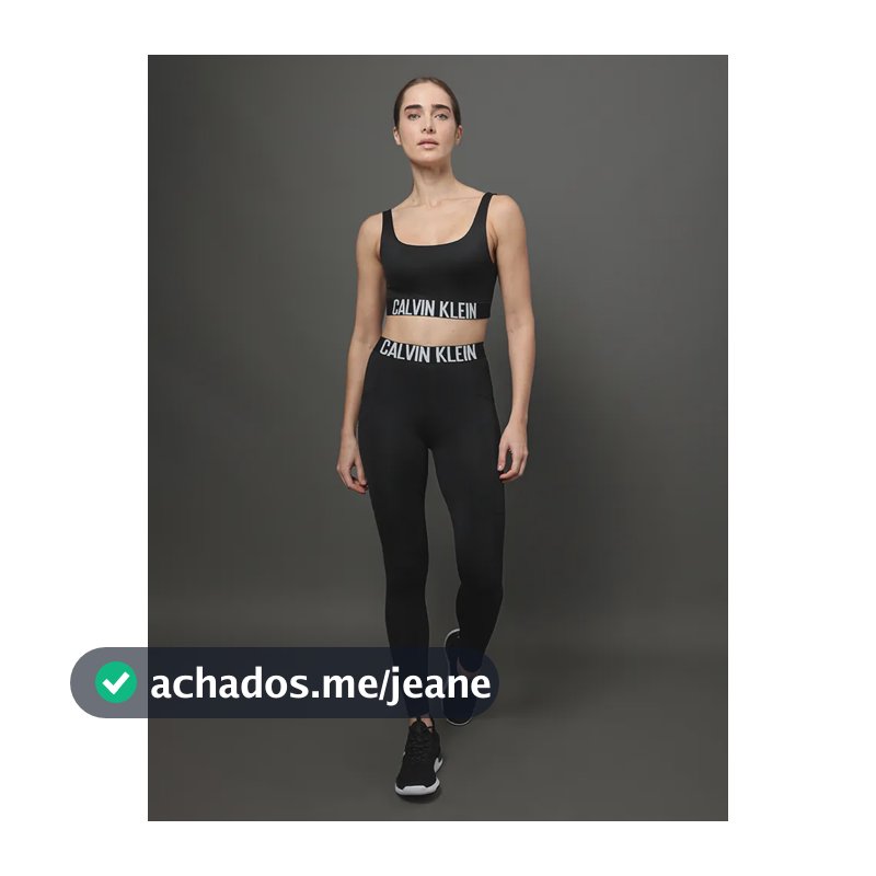 Calça Calvin Klein Microfibra Sport Intense Power Preto Batik P