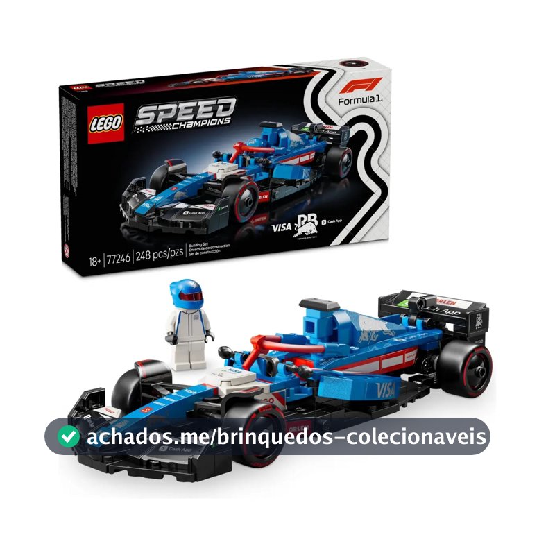 LEGO Speed Champions Carro de Corrida Visa Cash App RB VCARB 01 F1; Conjunto 77246