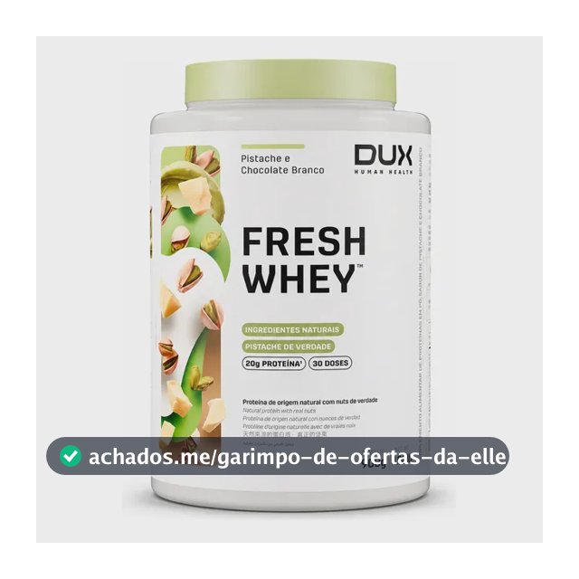 Proteína Dux Nutrition FreshWhey em pó sabor Pistache e Chocolate Branco x 900g