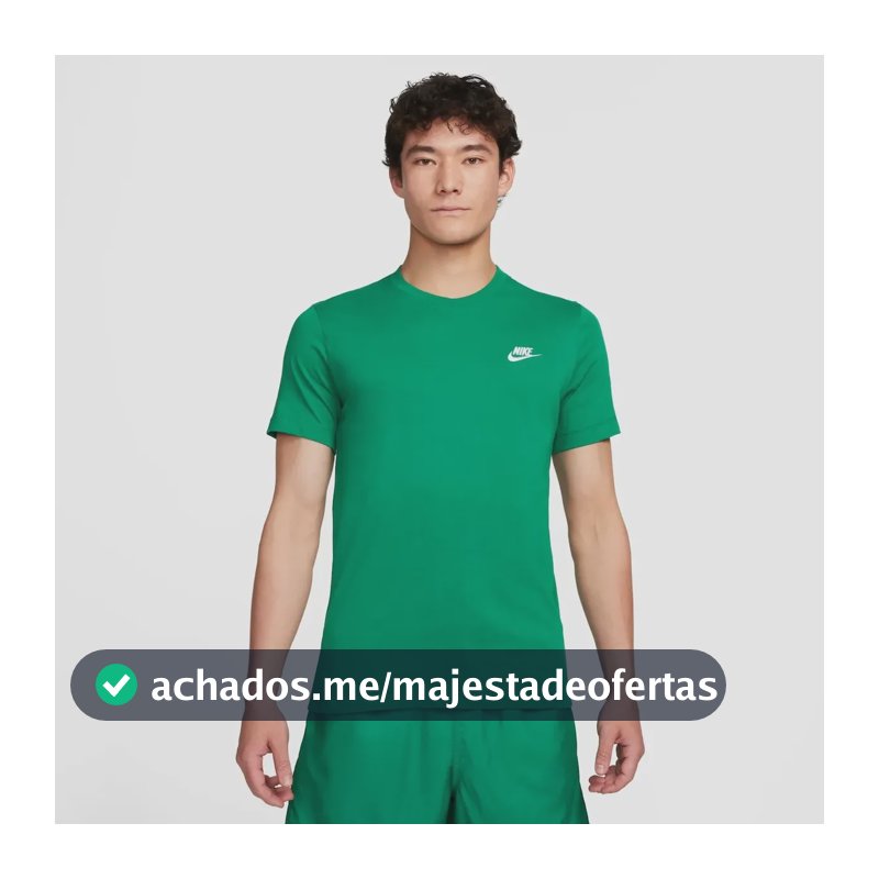 Camiseta Nike Sportswear Club Masculina Verde-escuro G