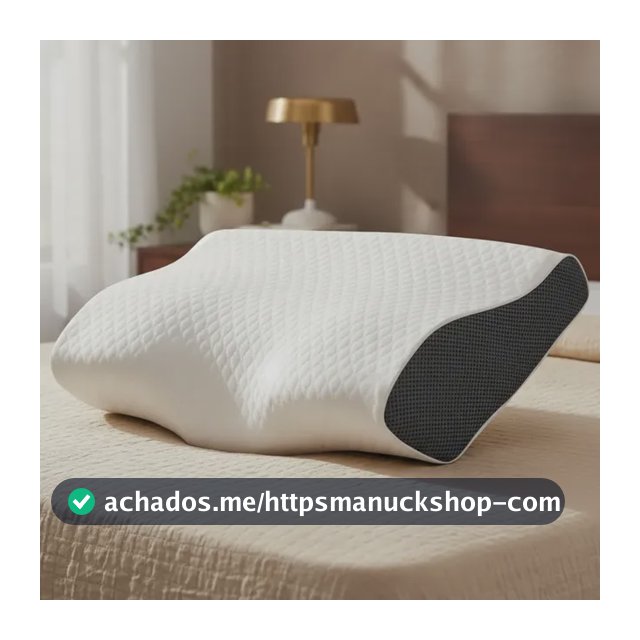 Travesseiro Cervical Ortopédico Espuma Viscoelástica Branco