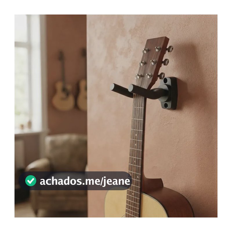 Suporte de Parede Violão Guitarra Violino Baixo Ukulele Acolchoado Com Parafusos