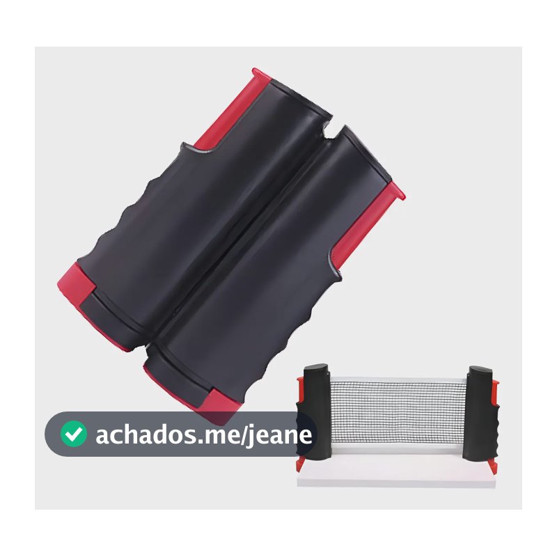 Rede Retrátil Ping Pong Tenis Mesa Ajustável 1,70m Universal Cor Preto