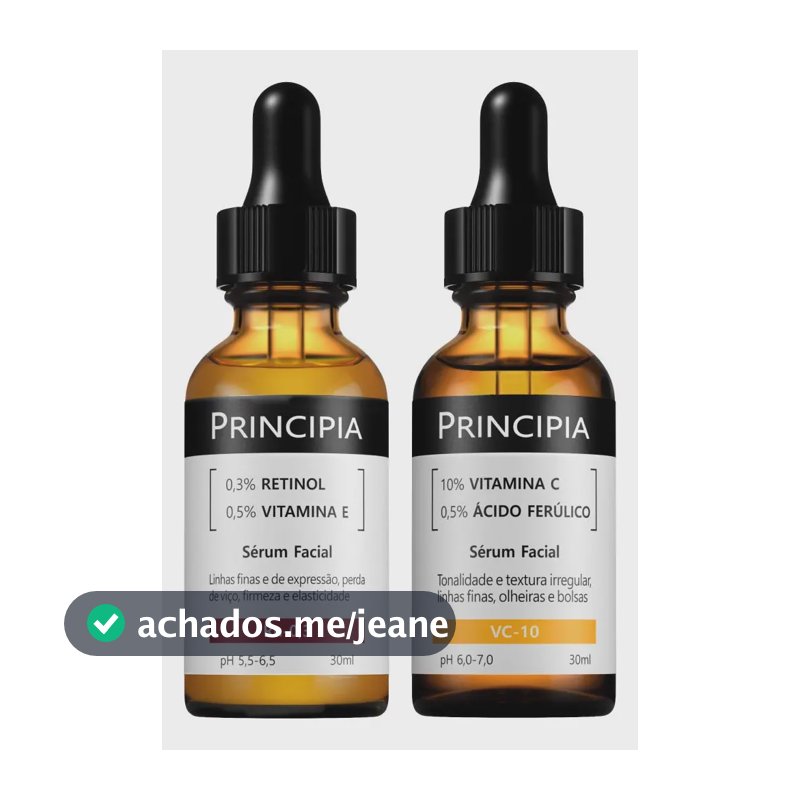 Principia Kit Tratamento C/ 2 Séruns Vitamina C 10 + Retinol