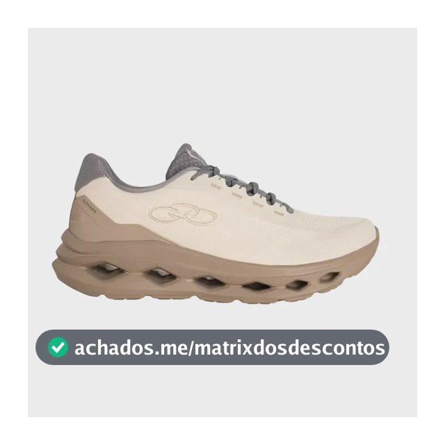 Tênis Olympikus Elevado Masculino Corrida Bege Confortável Algcze Liso 41 Br