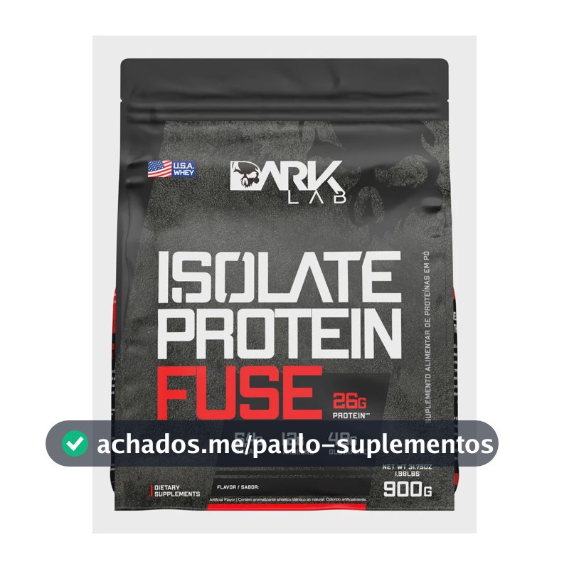 Whey Isolate Protein Fuse 900g Dark Lab Sabor Baunilha