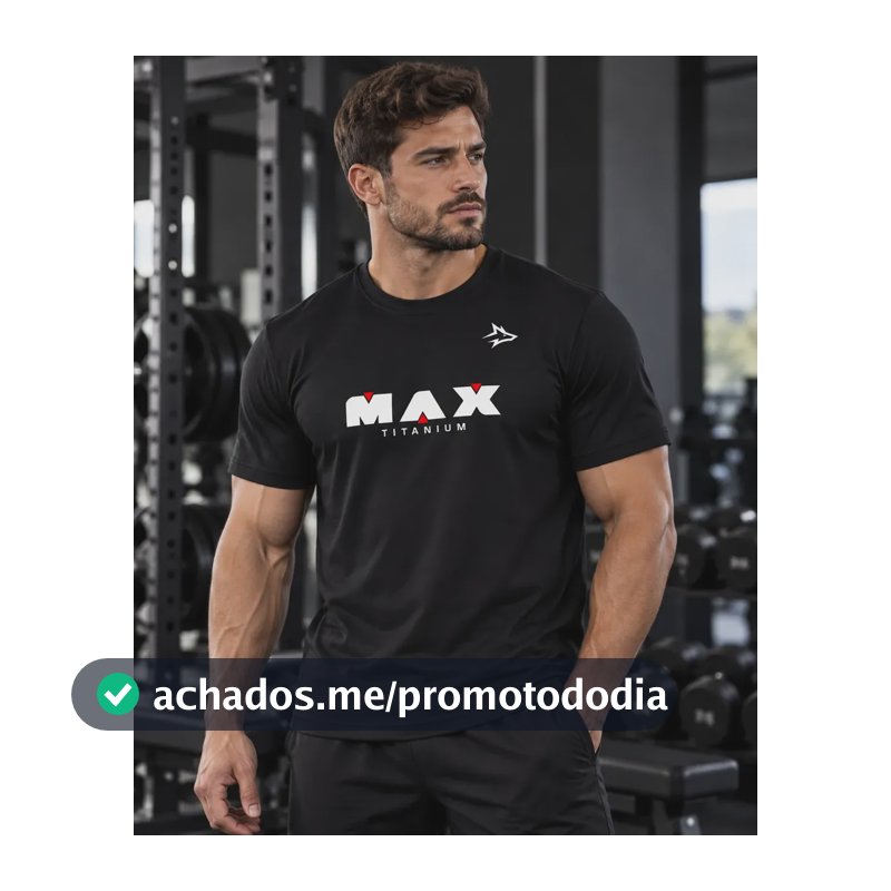 Camiseta Dry Fit Alpha Elite Member Max Titanium Preta Preto P