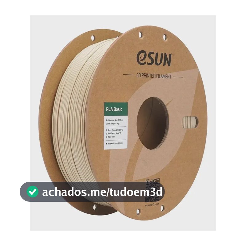 Filamento 3d Esun Pla Basic 1kg 1.75mm Branco Osso