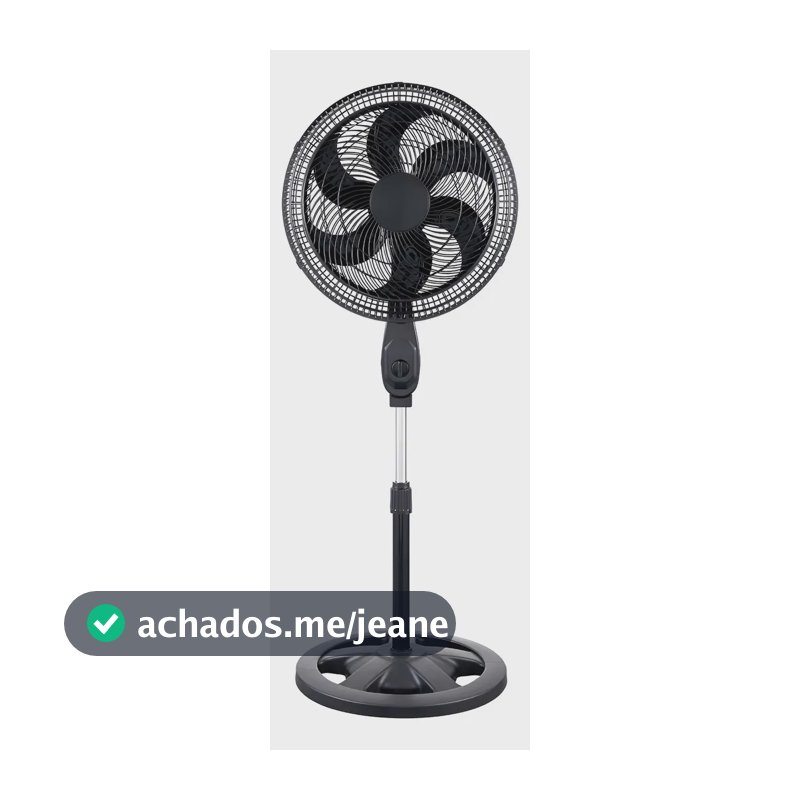 Ventilador De Pé Chão 18 Pol Turbo 3 Vel 110v Ou 220v Fs 109 110v Fs 109