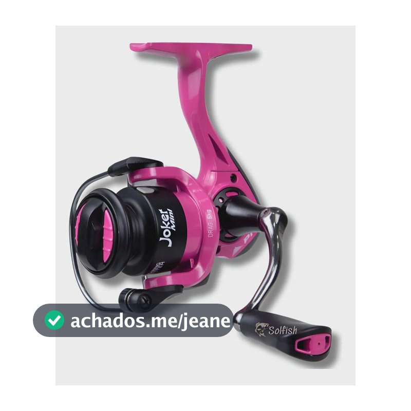 Molinete PNC Joker Mini Rosa Ultralight Carretel Alumínio 4R