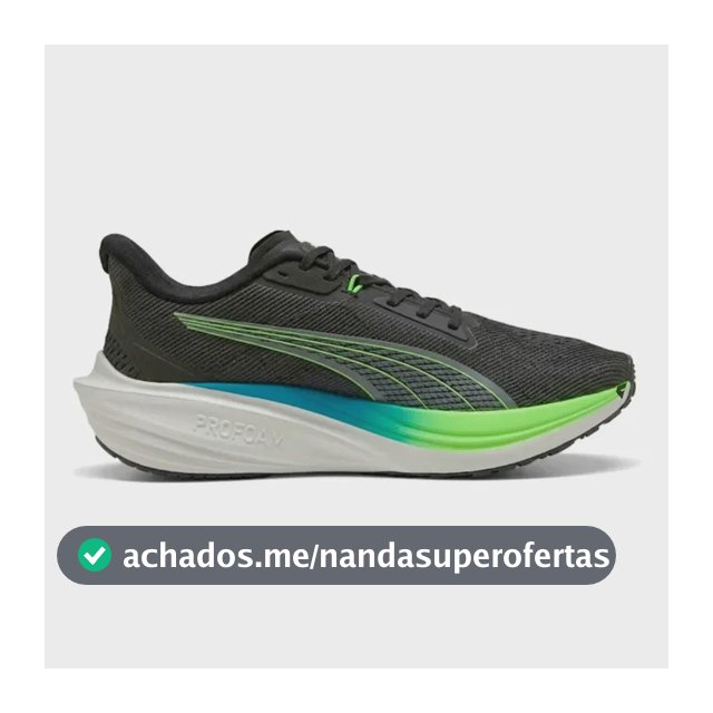 Tênis Puma Darter Pro Masculino Corrida Preto Azul E Verde Liso 40