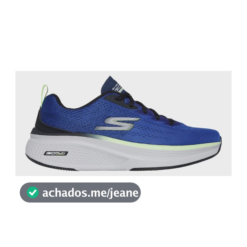 Tênis De Corrida Masculino Go Run Elevate Skechers Azul Escuro Liso 41 Br