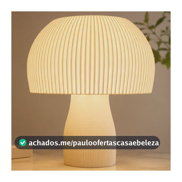 Luminária De Mesa Abajur Bancone Cogumelo Led 110/220v Branco 127/220v