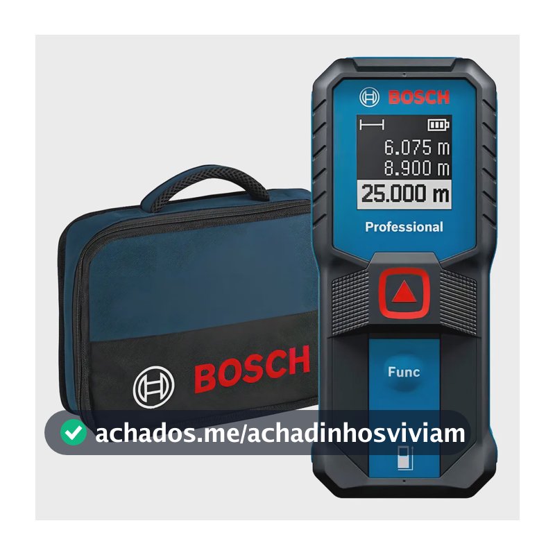 Trena A Laser Profissional Digital Medidor De Distancia Trena Laser Com Bolsa Alcance De 25m Glm 2523 Bosch