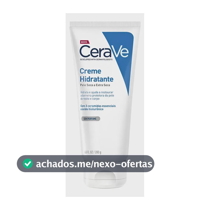 Creme Hidratante com 3 Ceramidas para Pele Seca e Extrasseca CeraVe 200g