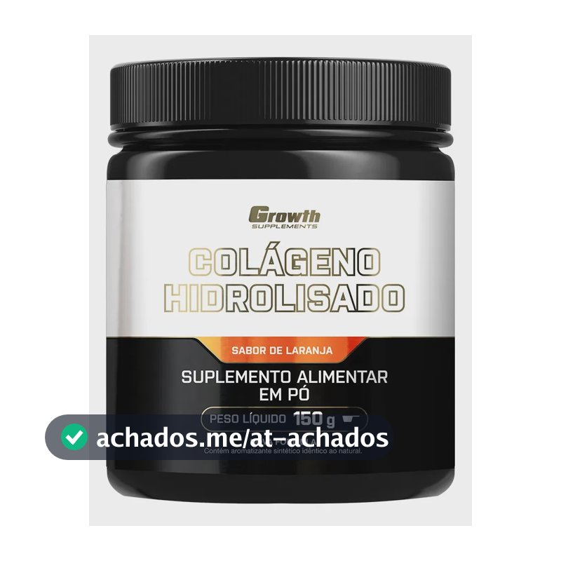 Colágeno Hidrolisado 150g Growth Supplements Laranja