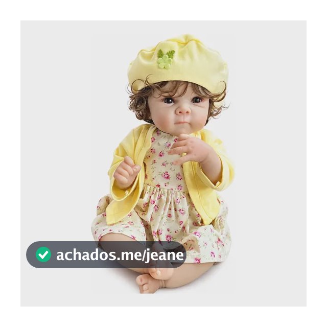 Boneca Reborn Bzdoll 48cm Corpo De Pano
