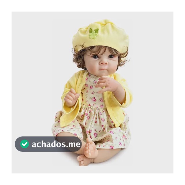 Boneca Reborn Bzdoll 48cm Corpo De Pano