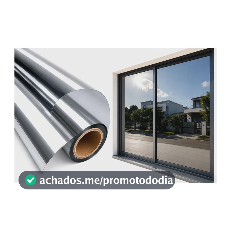 Insulfilm Espelhado 50x2mts Auto Residencial Espelho Janela
